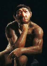 Raffigurazione uomo di Neandertal