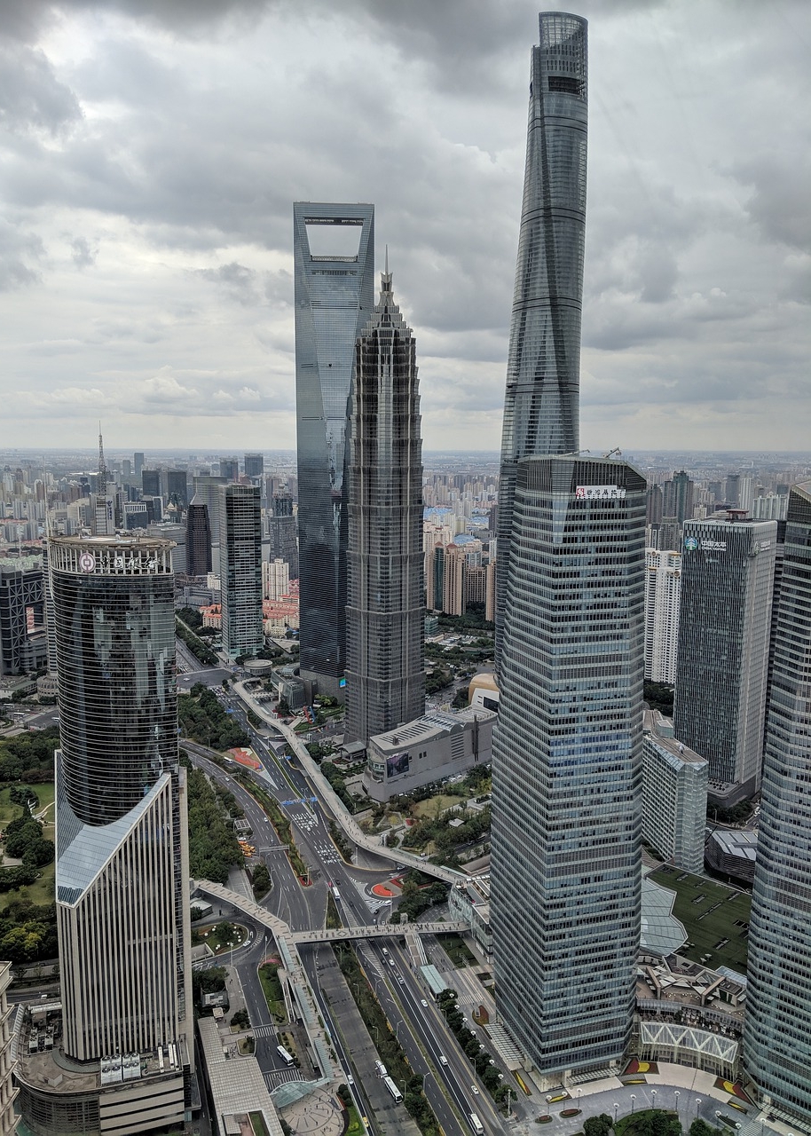 Vista grattacieli shanghai