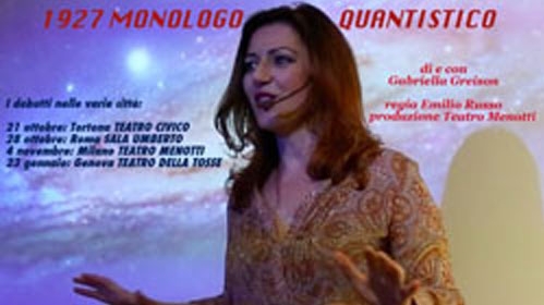 Locandina dello spettacolo Monologo quantistico