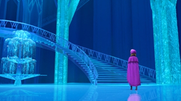 Una scena di Frozen