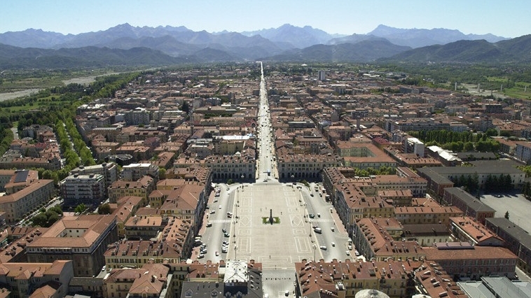 Panorama città di Cuneo
