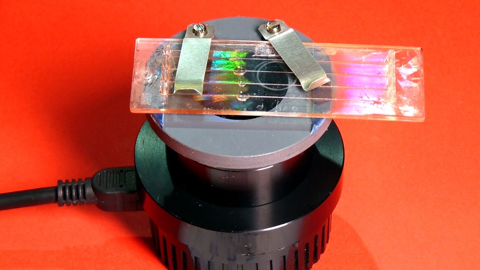 Microscopio olografico portatile