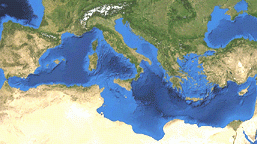 Cartina mediterraneo
