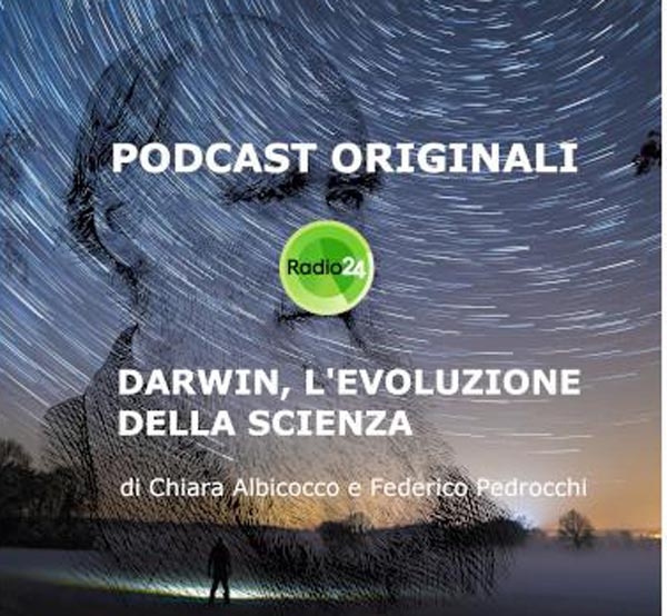 Locandina di Darwin, l'evoluzione della scienza di Radio24  